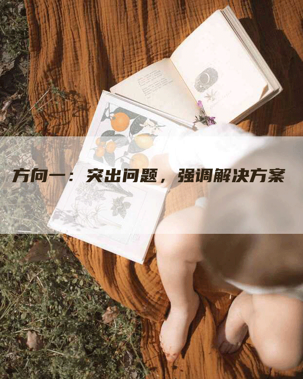 方向一：突出问题，强调解决方案